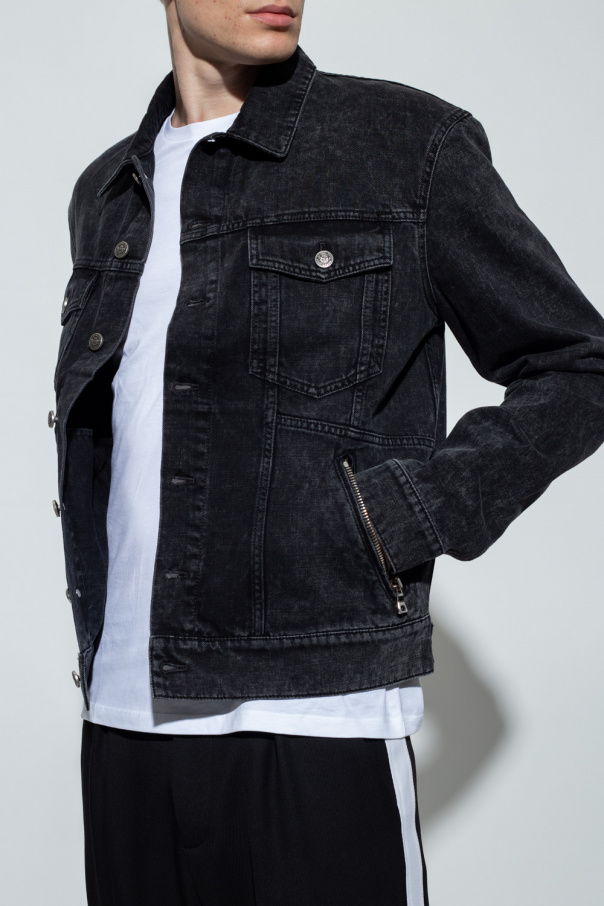 Balmain men's discount denim jacket